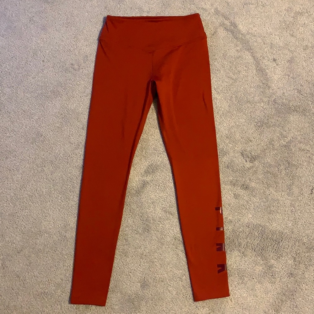 PINK by VS Cozy Rust Color Leggings
